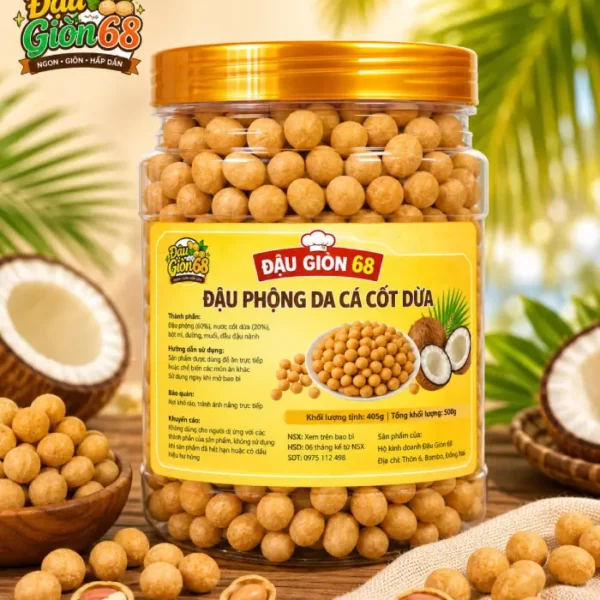 Đậu Phộng Da Cá Cốt Dừa