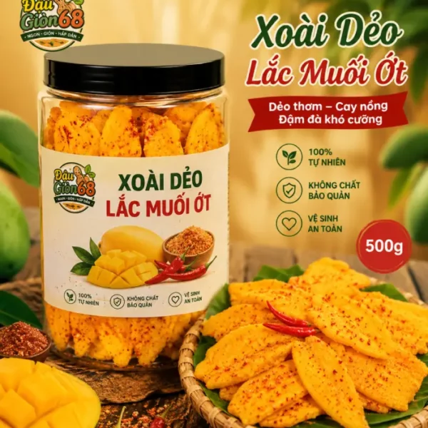 Xoài Dẻo Lắc Muối Ớt